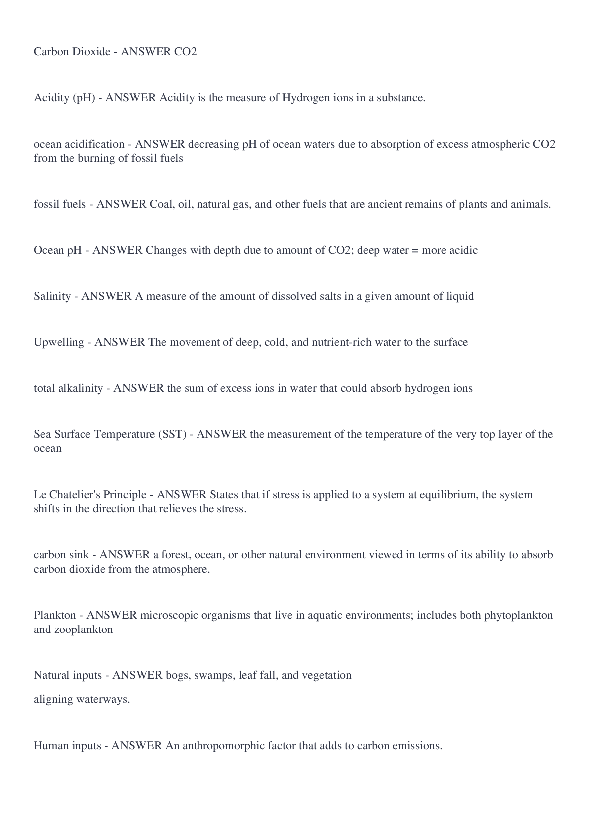 Preview image of Chemistry Spring Final 2022 document